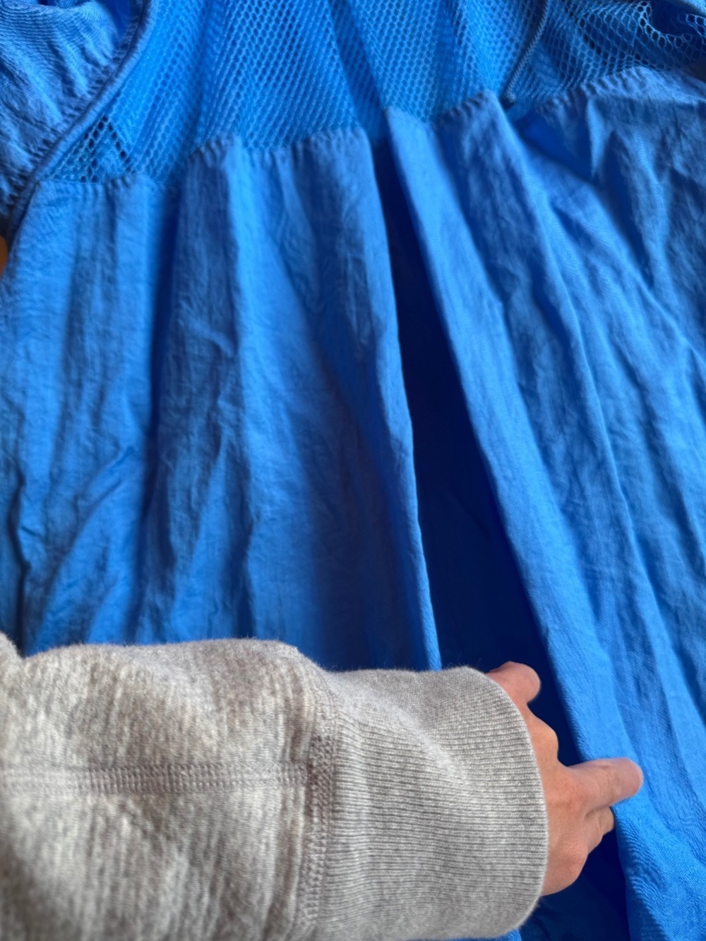 INCREDIBLE Issey Miyake Vintage Blue Mesh Rain Jacket - Picture 12 of 12